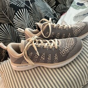 APL Propelium Knit Sneakers in Beige and Black